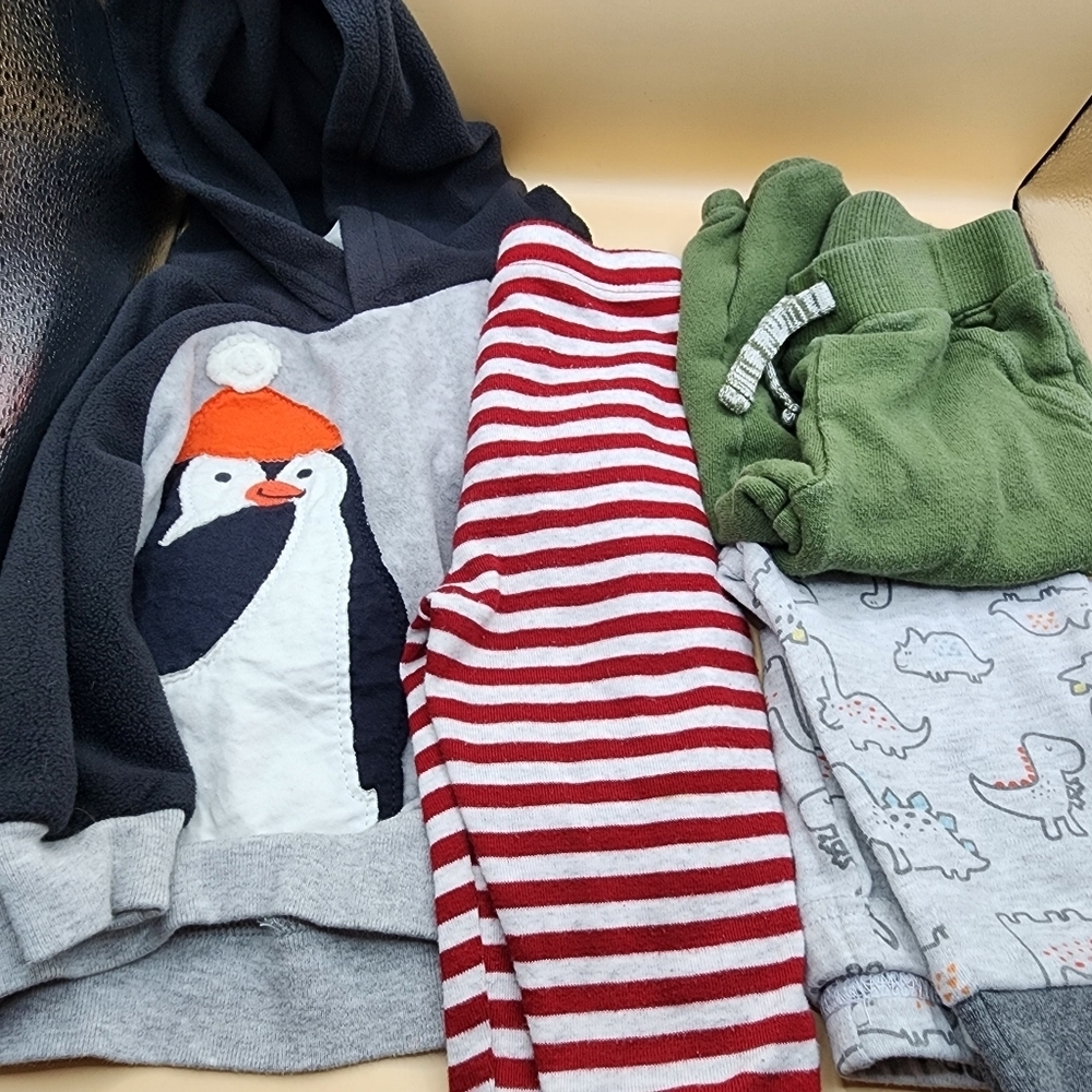 Carter's Baby Essentials 9 Month Clothing Mixed Lot Pants Hoodie
